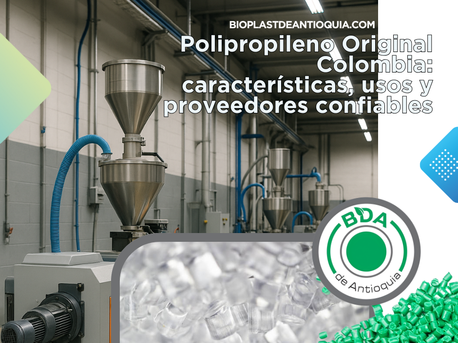 Pellets de polipropileno original Colombia listos para procesos industriales de inyección y extrusión, materia prima de alta calidad para fabricantes
